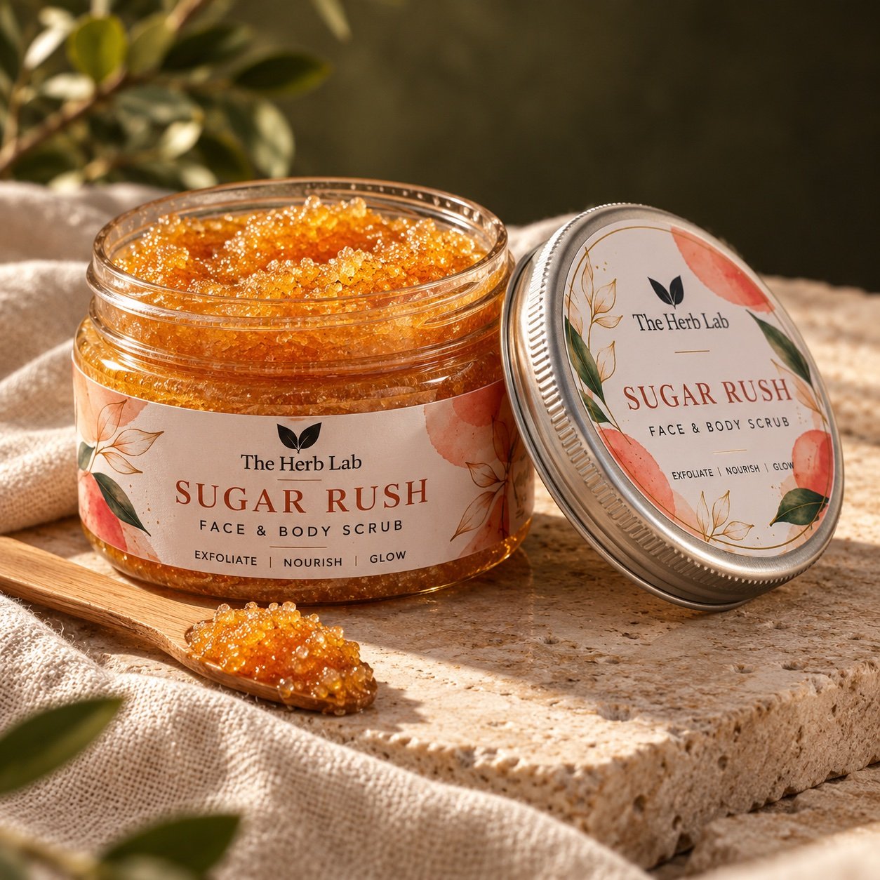 Sugar Rush Face & Body Scrub by The Herb Lab
